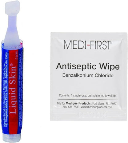 Liquid Skin & Antiseptic Wipes Kit