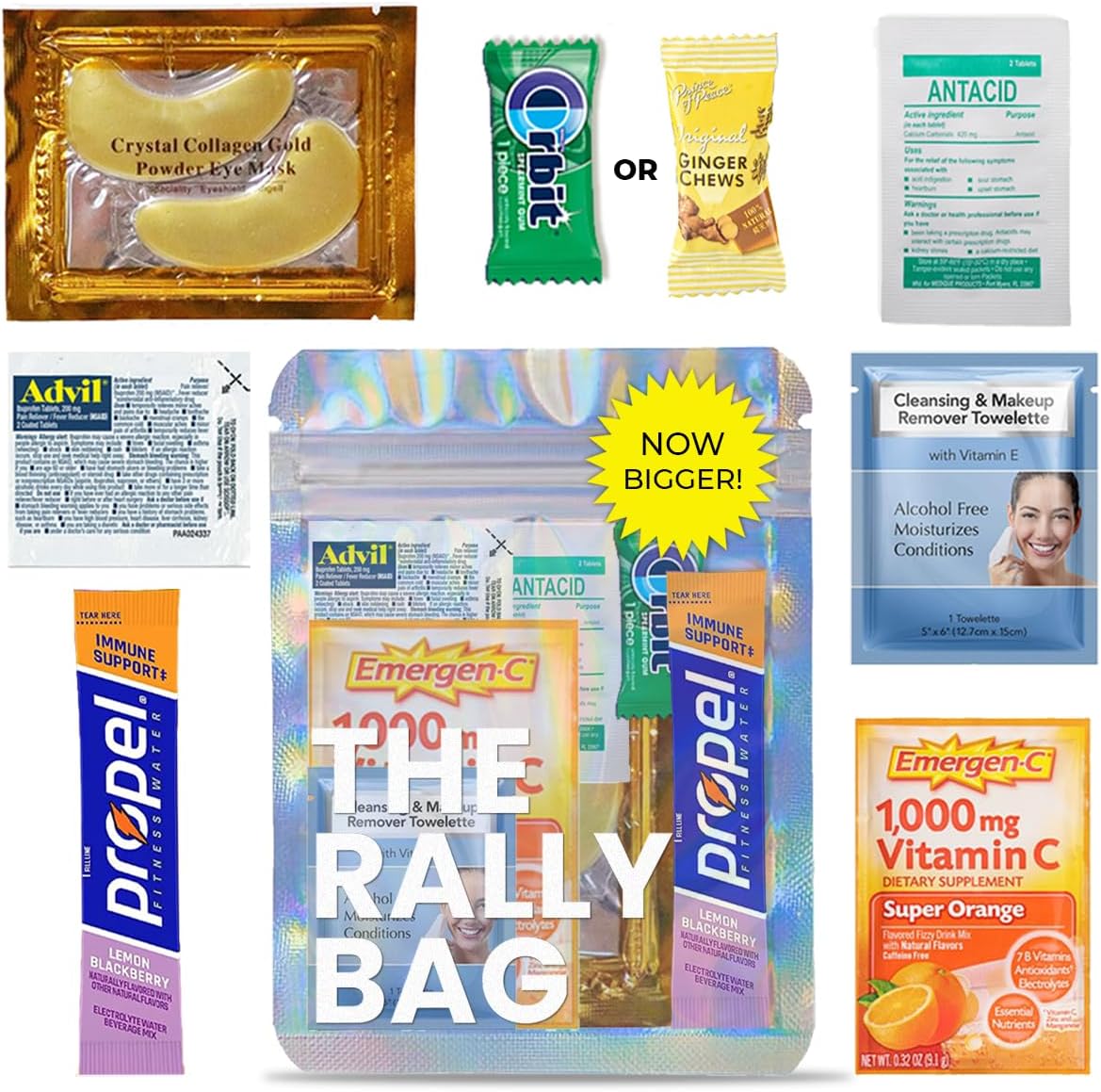 The Rally Bag - Pre-Filled Hangover Kit for Bachelorette Party Favors